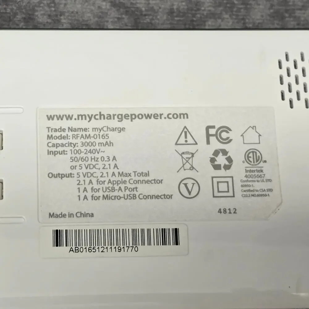 myCharge rfam 0165